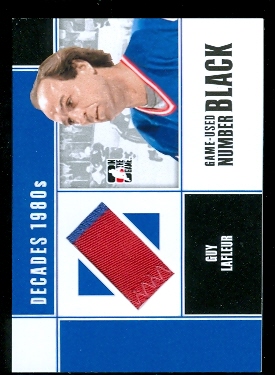 2010-11 ITG Decades 1980s Game Used Numbers Black #M66 Guy Lafleur