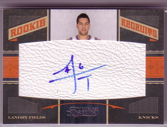 2010-11 Timeless Treasures #138 Landry Fields AU/299 RC