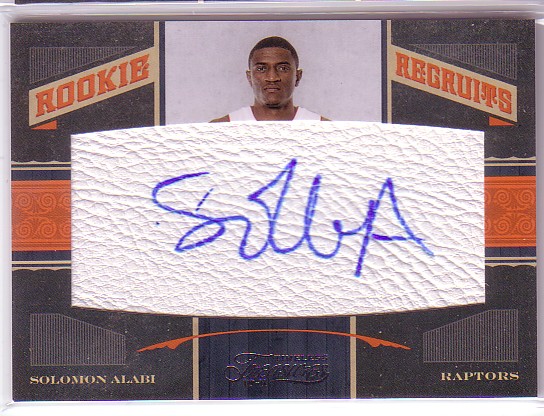 2010-11 Timeless Treasures #145 Solomon Alabi AU/299 RC