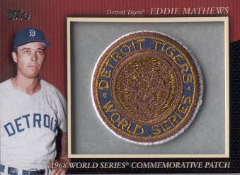 2010 Topps Commemorative Patch #MCP69 Eddie Mathews
