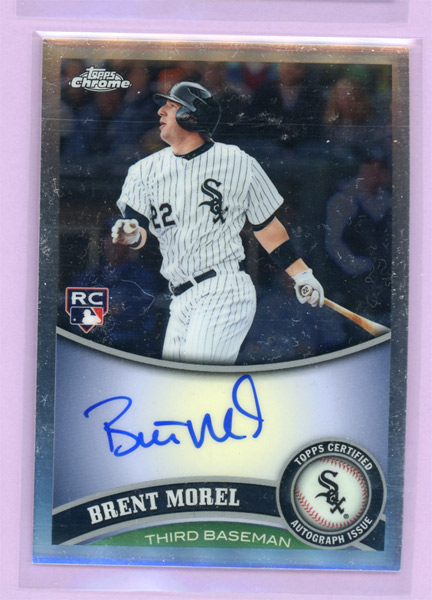 2011 Topps Chrome Rookie Autographs #214 Brent Morel