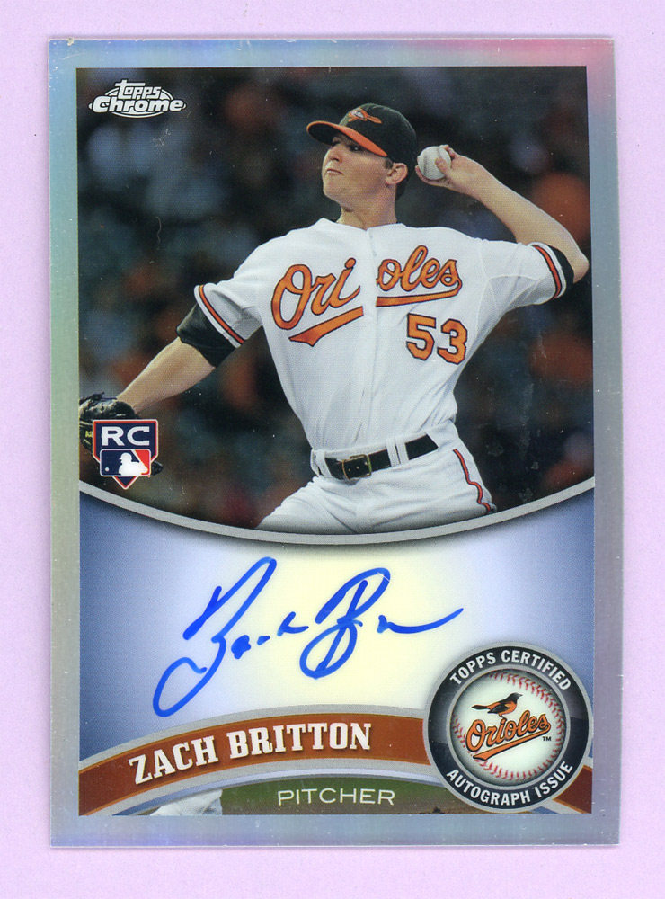 2011 Topps Chrome Rookie Autographs Refractors #216 Zach Britton