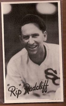 1936 Goudey Wide Pen Premiums R314 #A86 Rip Radcliff front image