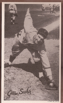 1936 Goudey Wide Pen Premiums R314 #A96 Gus Suhr front image