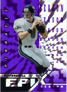 1997 Pinnacle Epix Purple #E13 M.Brunell MOMENT