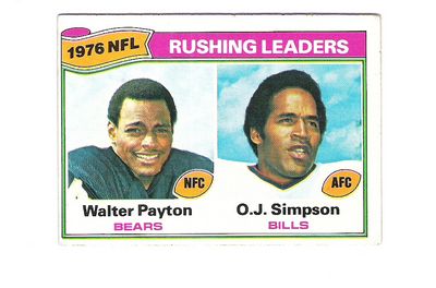 1977 Topps #3 W.Payton/Simpson LL