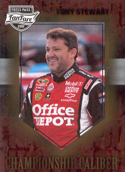 2011 Press Pass FanFare Championship Caliber #CC2 Tony Stewart