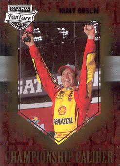2011 Press Pass FanFare Championship Caliber #CC3 Kurt Busch