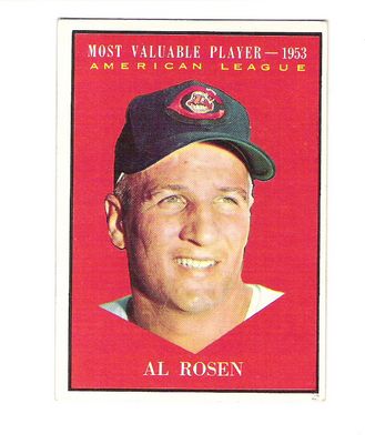 1961 Topps #474 Al Rosen MVP