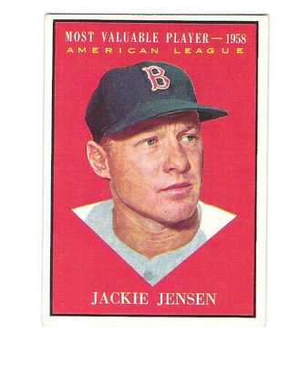 1961 Topps #476 Jackie Jensen MVP