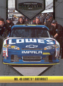 2011 Press Pass Stealth #8 Jimmie Johnson's Car