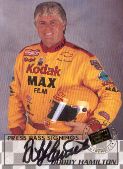 1998 Press Pass Signings #8 Bobby Hamilton/Press Pass Stealth/  VIP