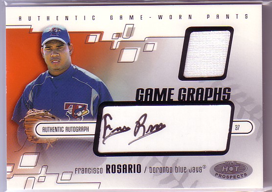 2003 Hot Prospects #113 Franc Rosario Pants AU RC