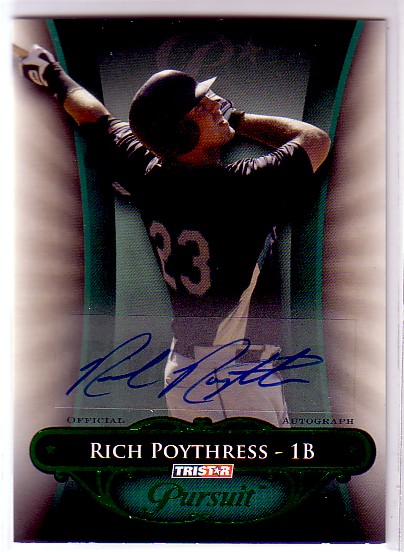 2010 TRISTAR Pursuit Autographs Green #20 Rich Poythress