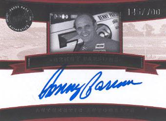2005 Press Pass Legends Autographs Blue #7 Benny Parsons/700