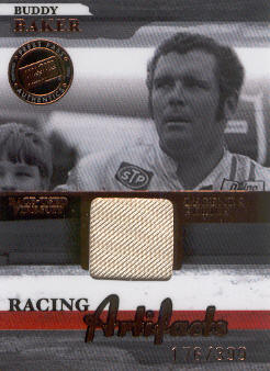 2006 Press Pass Legends Racing Artifacts Firesuit Bronze #BBF Buddy Baker