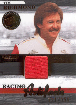 2006 Press Pass Legends Racing Artifacts Firesuit Bronze #TRF Tim Richmond