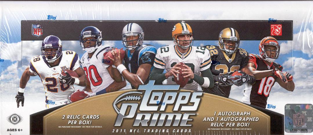 2011 Topps NFL Prime Football Trading Cards Hobby Box