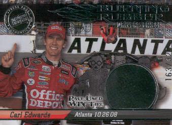 2009 Press Pass Burning Rubber Drivers #BRD33 Carl Edwards