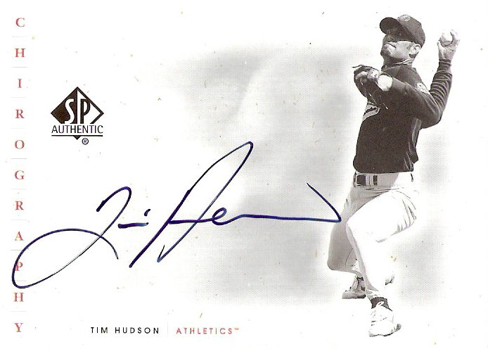 2001 SP Authentic Chirography #TIH Tim Hudson