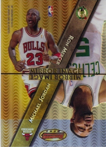 1997-98 Bowman's Best Mirror Image Refractors #MI1 Michael Jordan/Ron Mercer/Stephon Marbury/Gary Payton