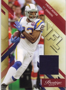 2010 Prestige Stars of the NFL Materials Prime #12 Vincent Jackson/40