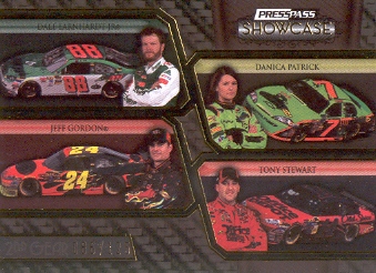2010 Press Pass Showcase Gold #30 Dale Earnhardt Jr./Jeff Gordon/Danica Patrick/Tony Stewart CC