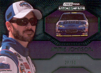 2010 Press Pass Showcase Green #39 Jimmie Johnson EE