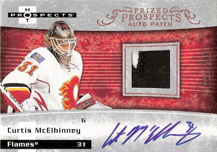 2007-08 Hot Prospects #226 Curtis McElhinney JSY AU RC