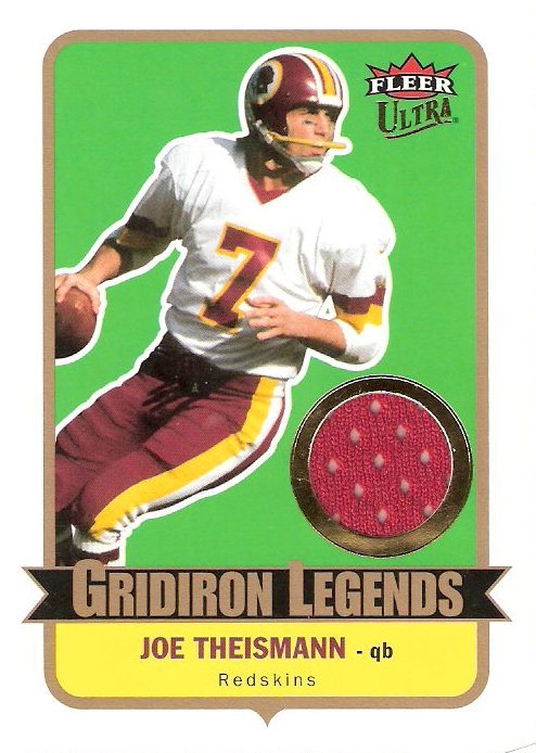 2007 Ultra Gridiron Legends Jerseys #JT Joe Theismann