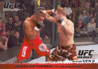 2009 Topps UFC Round 1 #36 Spencer Fisher/Thiago Alves