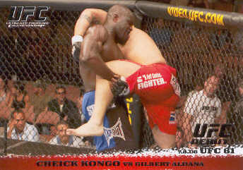 2009 Topps UFC Round 1 #47 Cheick Kongo/Gilbert Aldana