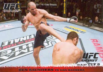 2009 Topps UFC Round 1 #73 Ben Saunders/Dan Barrera
