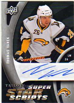 2009-10 Upper Deck Trilogy Superstar Scripts #SSTV Thomas Vanek