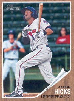 2011 Topps Heritage Minors #19 Aaron Hicks