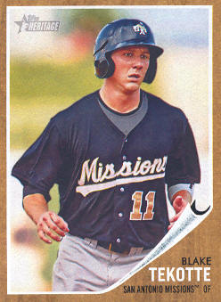 2011 Topps Heritage Minors #20 Blake Tekotte