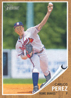 2011 Topps Heritage Minors #33 Carlos Perez