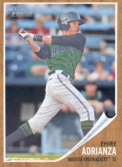 2011 Topps Heritage Minors #52 Ehire Adrianza