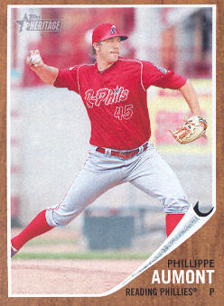 2011 Topps Heritage Minors #54 Phillippe Aumont