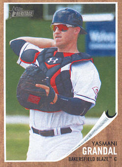 2011 Topps Heritage Minors #55 Yasmani Grandal