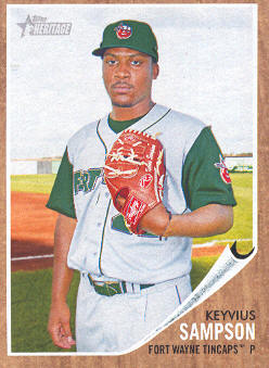2011 Topps Heritage Minors #58 Keyvius Sampson