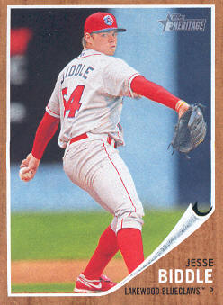 2011 Topps Heritage Minors #65 Jesse Biddle