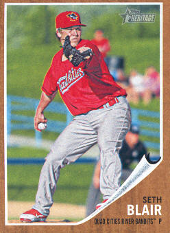 2011 Topps Heritage Minors #66 Seth Blair