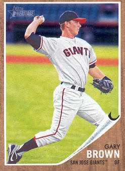 2011 Topps Heritage Minors #70 Gary Brown