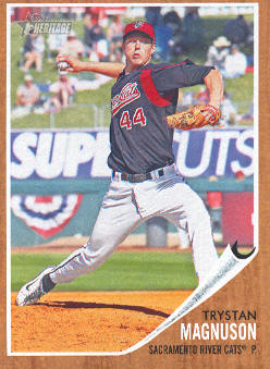 2011 Topps Heritage Minors #72 Trystan Magnuson