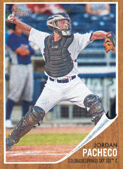 2011 Topps Heritage Minors #75 Jordan Pacheco
