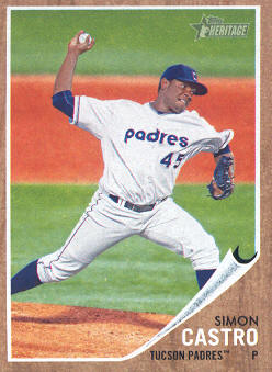 2011 Topps Heritage Minors #77 Simon Castro