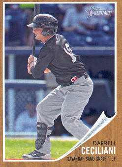 2011 Topps Heritage Minors #81 Darrell Ceciliani