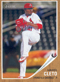 2011 Topps Heritage Minors #83 Maikel Cleto