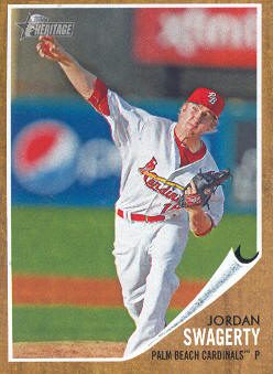 2011 Topps Heritage Minors #93 Jordan Swagerty